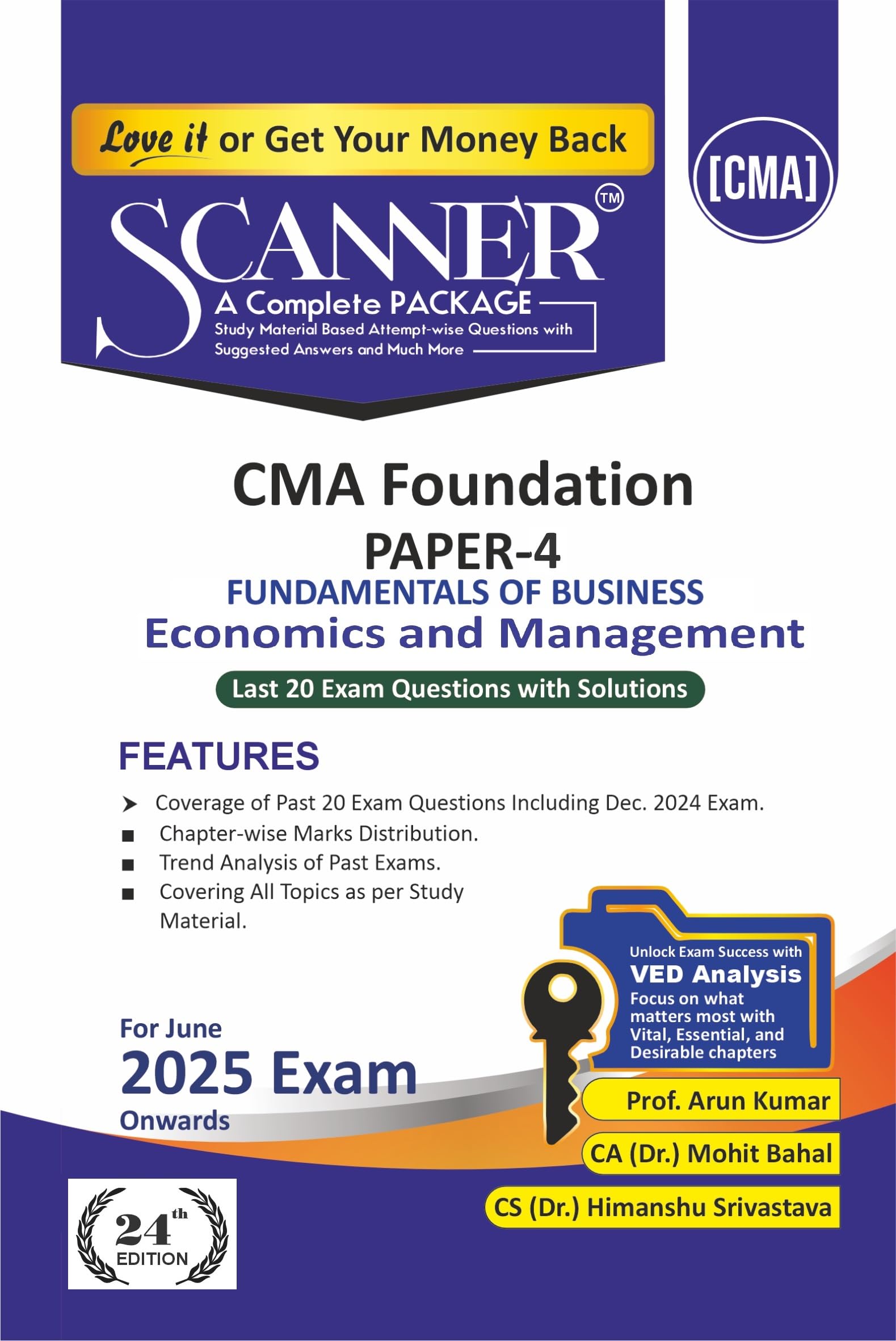 Fundamentals of Business Economics and Management (Paper 4 | CMA